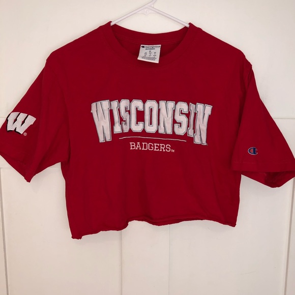 wisconsin badgers crop top